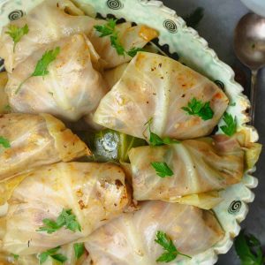 Kelem Sarmasi (Stuffed Cabbage Rolls)