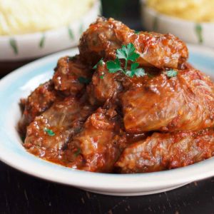 Kelem Sarmasi (Stuffed Cabbage Rolls) Vegetarian